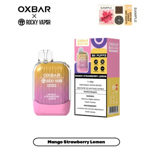 OXBAR G-8000-MANGO STRAWBERRY LEMON